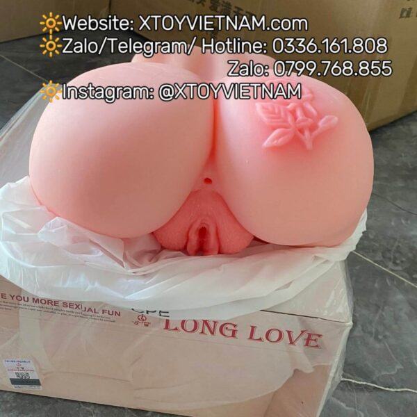 [MÃ 012] MÔNG NGUYÊN KHỐI SILICONE ÚP CHƠI 2 LỖ NẶNG 3KG - Ảnh 2