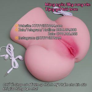 Alternative view of [MÃ 237] MÔNG SILICONE NGUYÊN KHỐI NGỬA 3KG CÓ RUNG RÊN