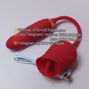 Alternative view of [ MÃ 155] LƯỠI LIẾM KÈM DƯƠNG VẬT HOA HỒNG