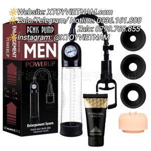 [MÃ 270] COMBO MÁY TẬP KÉO TAY ĐỒNG HỒ + 4 CAO SU + 1 LỌ GEL TITAN GOLD