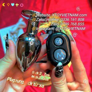 [MÃ 310] PHÍCH CẮM HẬU MÔN INOX CÓ RUNG ĐIỀU KHIỂN TỪ XA