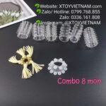 [MÃ 350] COMBO 8 MÓN ( BỘ KHÚC 6 CÁI + 1 RÂU RỒNG +1 VÒNG BI 2 TẦNG )