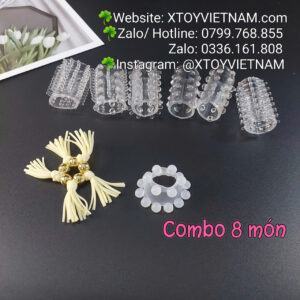 [MÃ 350] COMBO 8 MÓN ( BỘ KHÚC 6 CÁI + 1 RÂU RỒNG +1 VÒNG BI 2 TẦNG )
