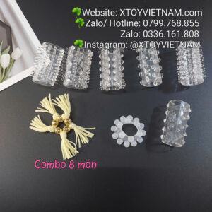 Alternative view of [MÃ 350] COMBO 8 MÓN ( BỘ KHÚC 6 CÁI + 1 RÂU RỒNG +1 VÒNG BI 2 TẦNG )