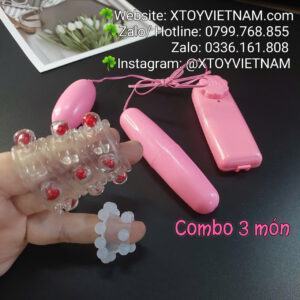 Alternative view of [MÃ 351] COMBO 3 MÓN ( BỘ TRỨNG 2 QUẢ + KHÚC BI + VÒNG BI 2 TẦNG )