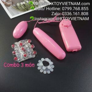 [MÃ 351] COMBO 3 MÓN ( BỘ TRỨNG 2 QUẢ + KHÚC BI + VÒNG BI 2 TẦNG )