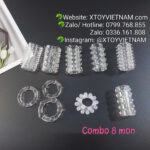 [MÃ 349] COMBO 8 MÓN ( BỘ KHÚC 6 CÁI + BỘ VÒNG 3 CÁI +1 VÒNG BI 2 TẦNG )