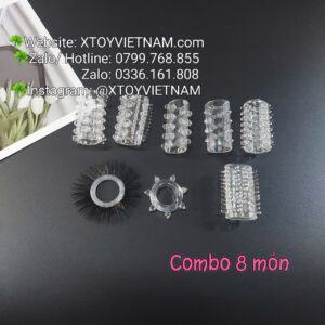 [Mã 354] Combo 8 Món ) Bộ 6 Vòng Khúc + 1 Vòng Hoa + 1 Vòng Lông