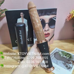 [Mã 364] Dương Vật Chày Gold Rung Thụt Tỏa Nhiệt Kèm 1 Đầu Lưỡi Liếm