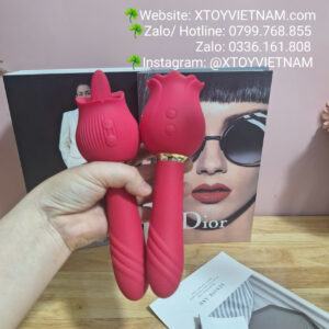 Alternative view of [Mã 368] Hoa Hồng 2 Đầu Rung Liếm / Mút