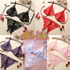 [Mã 378] Bộ Lót Ren Lọt Khe Xẻ khe Gợi Cảm