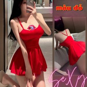 Alternative view of [Mã 384] Váy hai dây xòa sexy gợi cảm