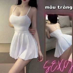 [Mã 384] Váy hai dây xòa sexy gợi cảm