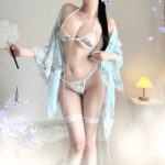 [Mã 387] Bộ váy áo choàng quyến rũ