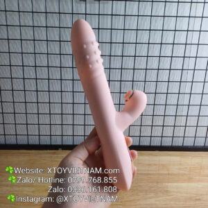 Alternative view of [ Mã 412] Dương Vật Rung Thụt Nhánh Mút Xoay Bi Tỏa Nhiệt