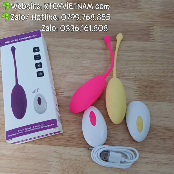 [Mã 438] Trứng Rung Bọc Silicone 30 Chế Độ Điều Khiển Từ Xa - Ảnh 3