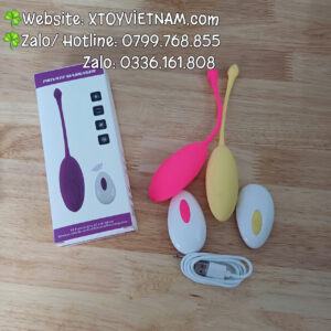 [Mã 438] Trứng Rung Bọc Silicone 30 Chế Độ Điều Khiển Từ Xa
